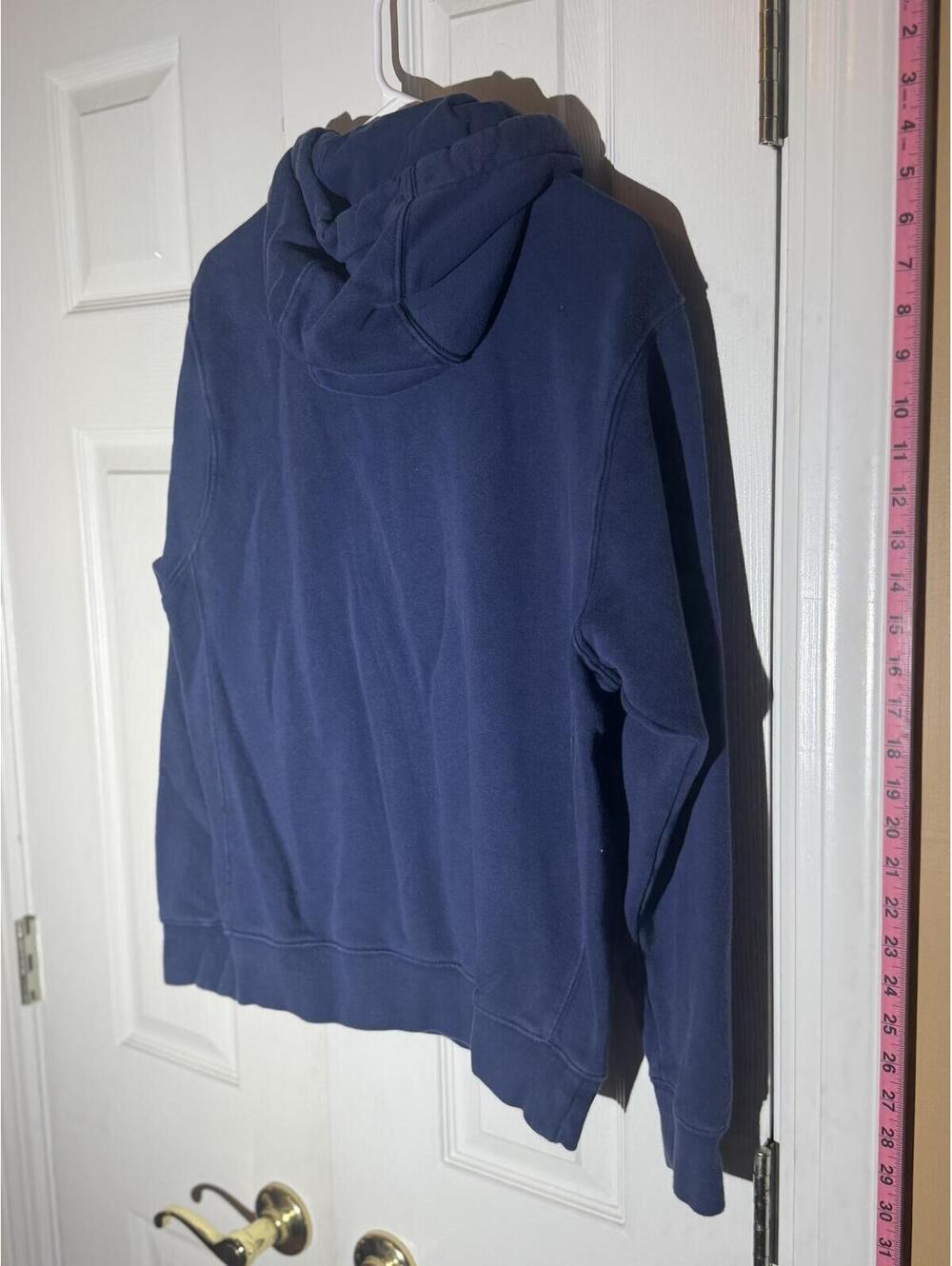 Nike Navy Blue Pullover Hoodie with Logo - Picture 7 of 10